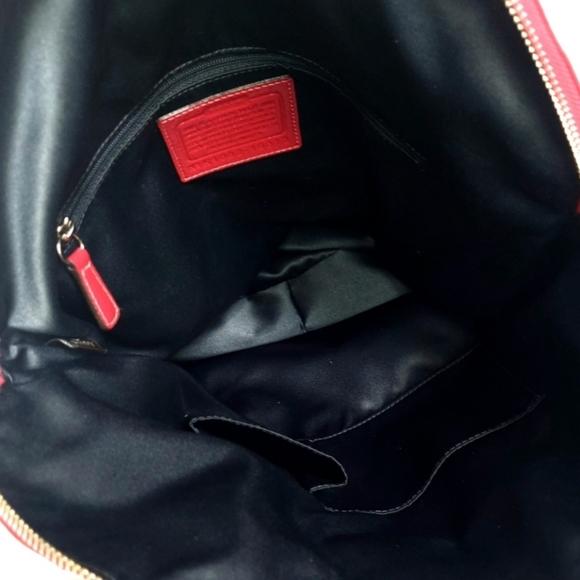 4 PCS/COACH LTD ED COACH PATENT LEATHER POPPY w/WALLET, WRISTLET & LONG STRAP - Picture 13 of 14